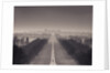 England, Berkshire, Aerial view of two people walking on long path with windsor castle in background by Assaf Frank